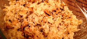 Рис с мидиями в сливочном соусе